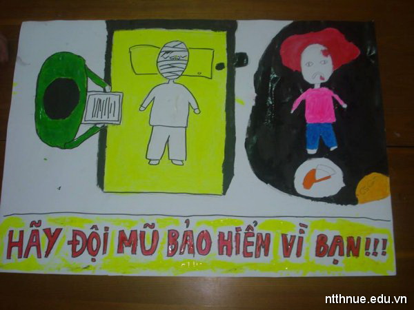 Cuộc thi vẽ tranh với chủ đề An toàn giao thông | Trường THCS & THPT Nguyễn  Tất Thành - Hà Nội