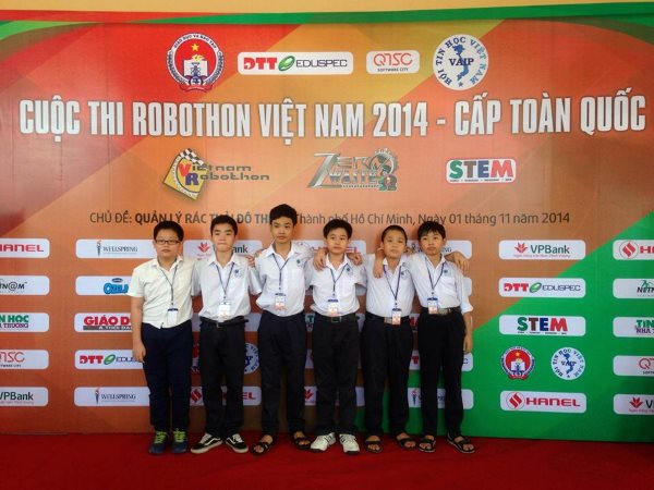 Học sinh trường Nguyễn Tất Thành vô địch cuộc thi Robothon toàn quốc