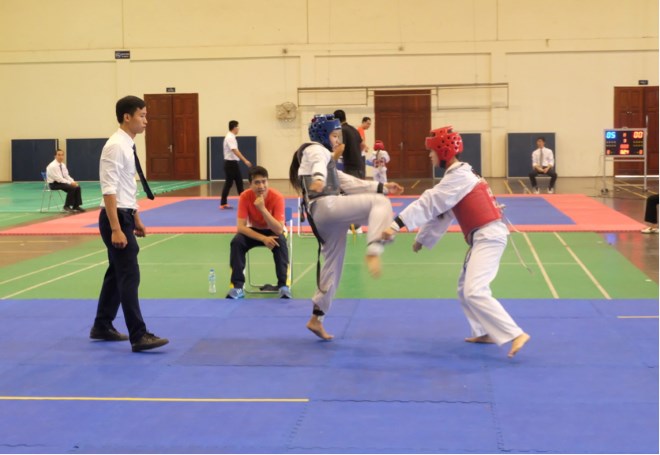 Khai mạc giải Taekwondo quận Cầu Giấy: “Muốn giữ sức khỏe thì nên thường xuyên tập thể dục thể thao”