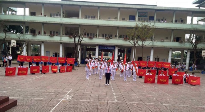 Liên đội trường Nguyễn Tất Thành giành giải Nhất nghi thức Đội TNTP quận Cầu Giấy