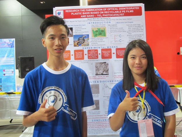 Chiến thắng tại cuộc thi Dự án khoa học dành cho học sinh trung học khu vực Đông Nam Á