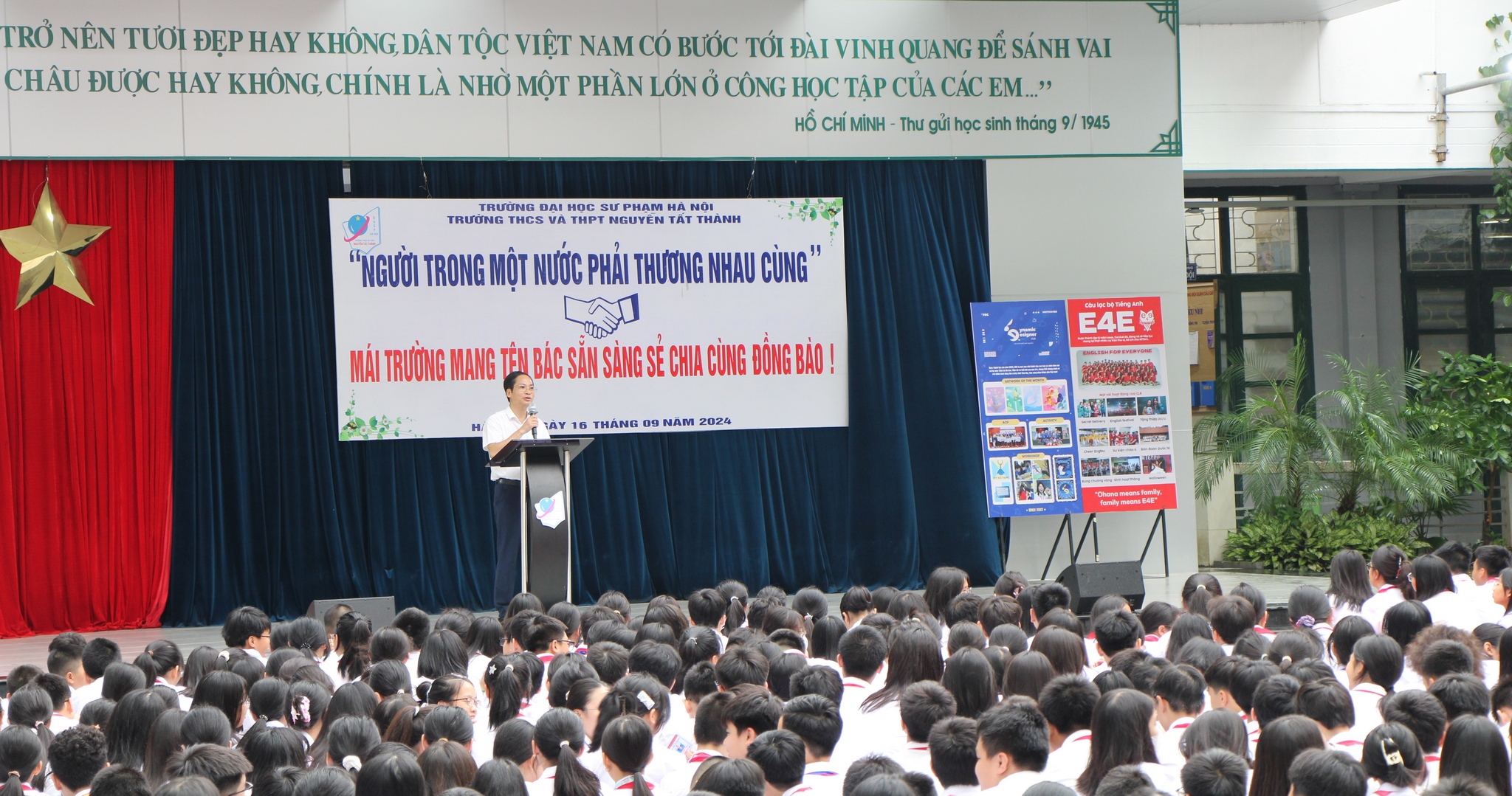 Trường Nguyễn Tất Thành kêu gọi thiện nguyện gây quỹ ủng hộ đồng bào chịu thiệt hại do bão lụt gây ra