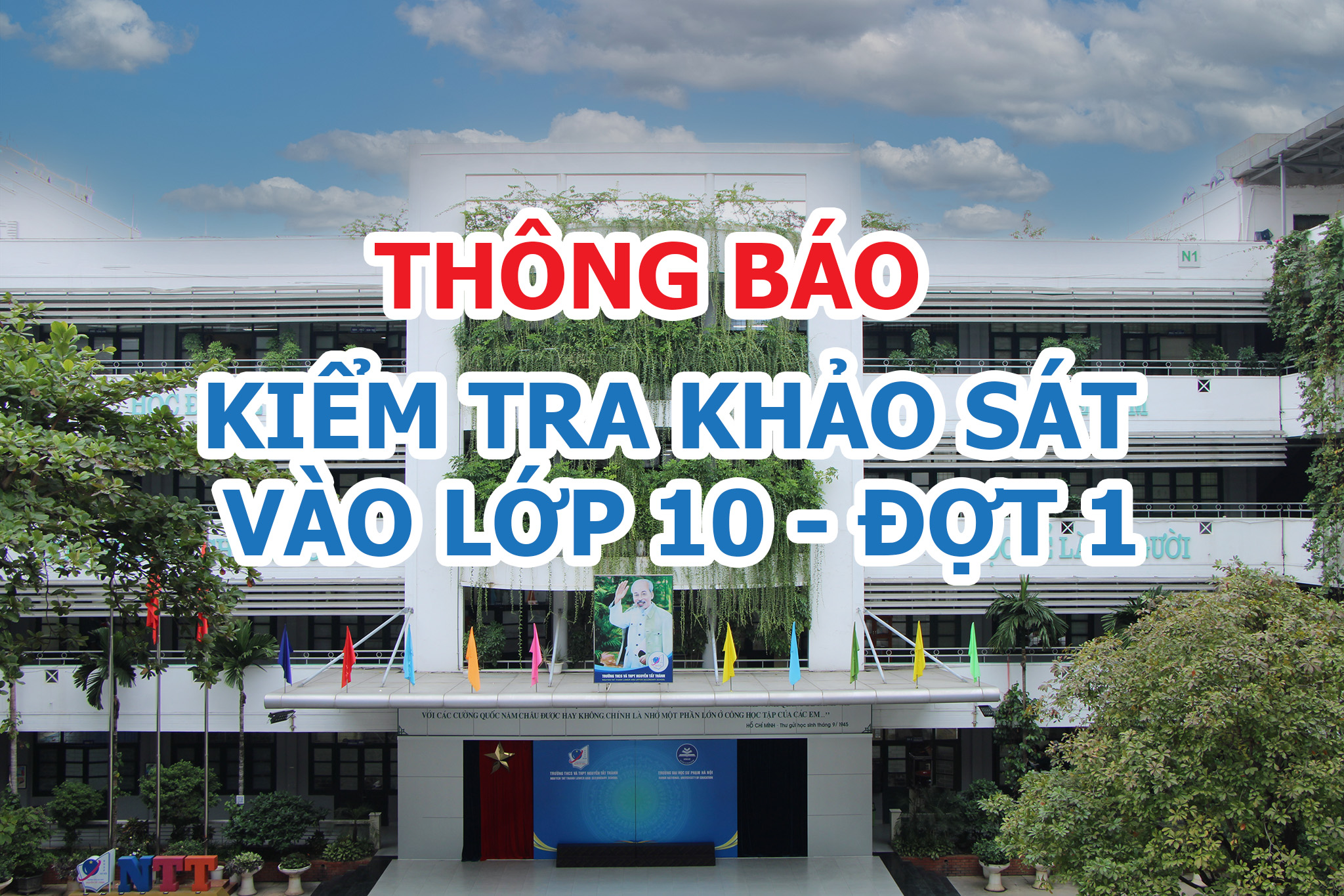 Thông báo kiểm tra khảo sát vào lớp 10 năm học 2025 – 2026 (đợt 1)