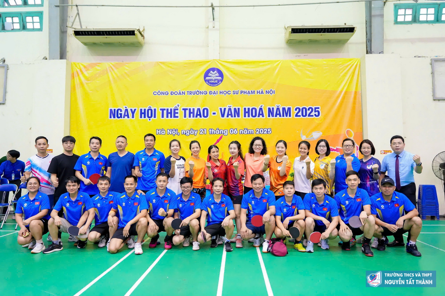 Tinh thần rèn luyện thể thao bền bỉ của cán bộ, giáo viên trường Nguyễn Tất Thành