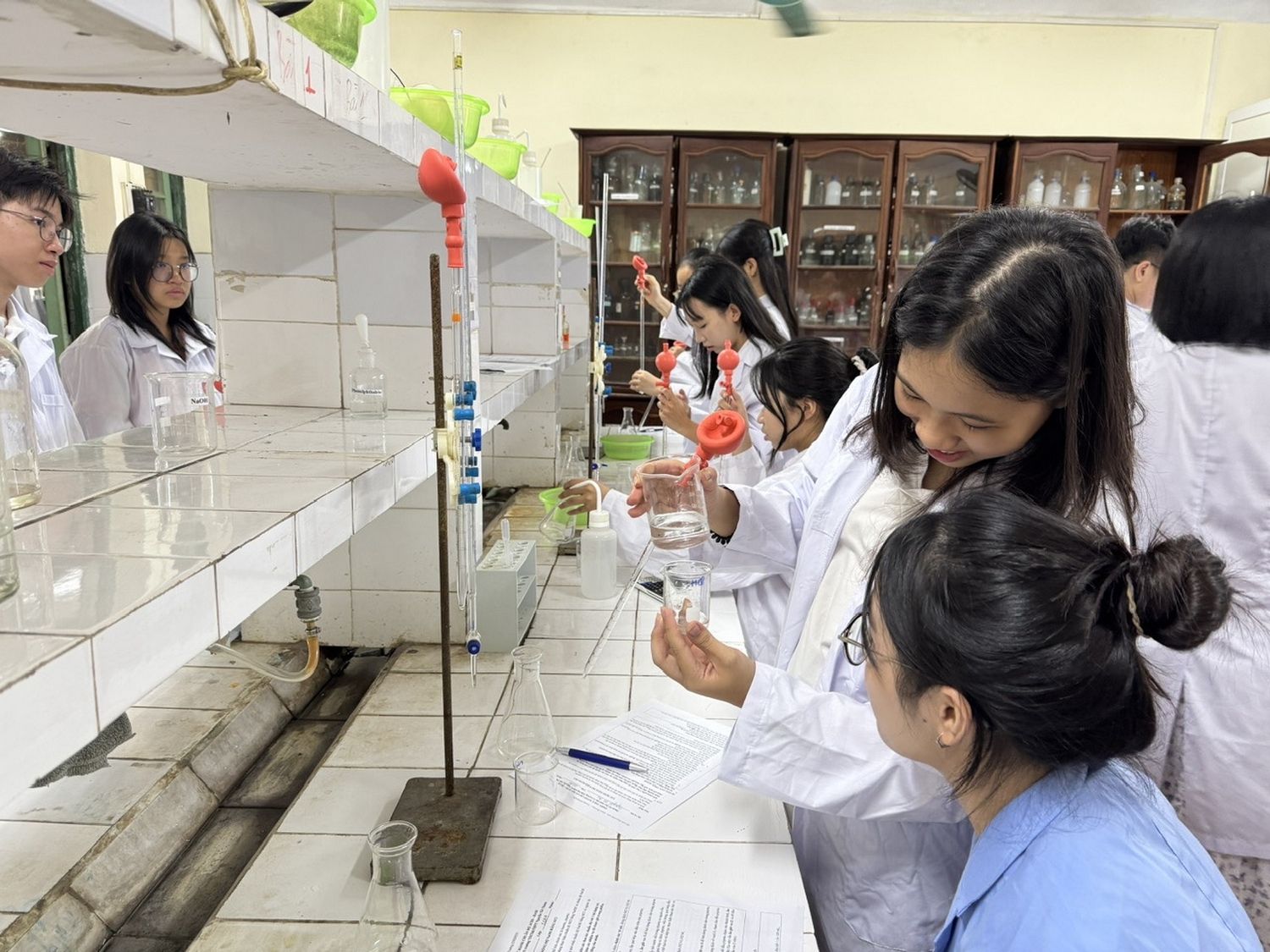 Hoạt động trải nghiệm môn Hóa học lớp 11: Chuẩn độ acid - base