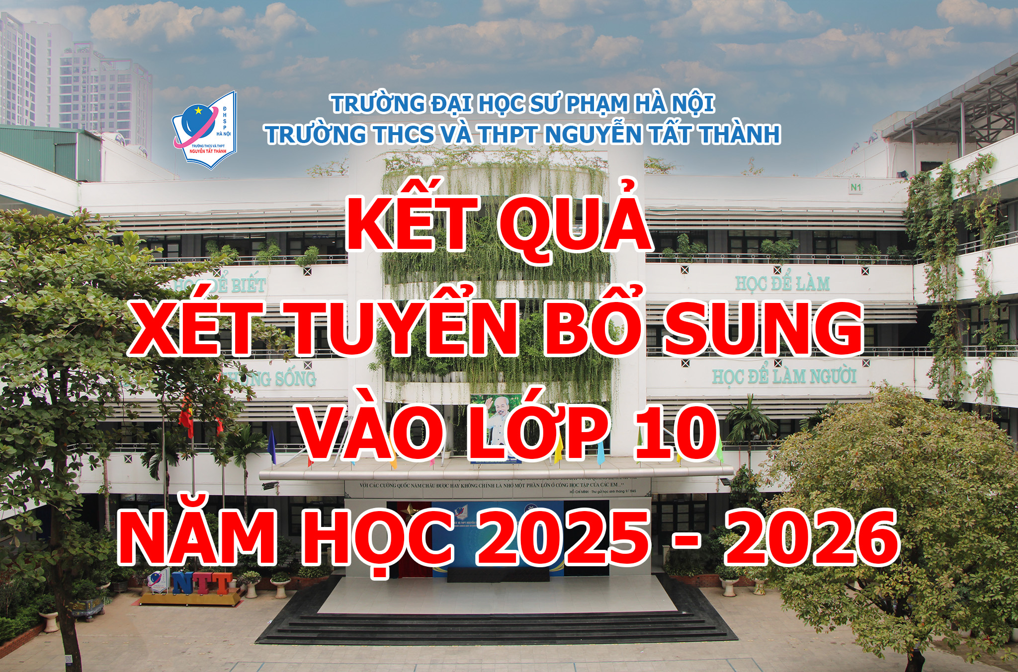 Thông báo kết quả xét tuyển bổ sung tuyển sinh vào lớp 10 năm học 2025 – 2026
