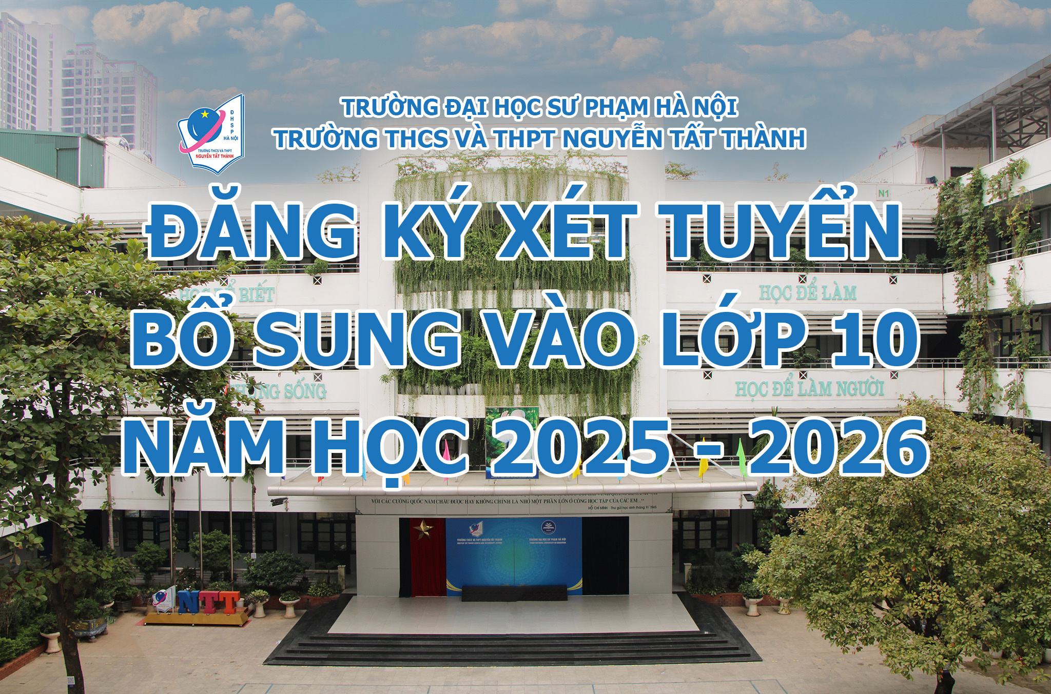 Thông báo đăng kí xét tuyển bổ sung vào lớp 10 năm học 2025-2026