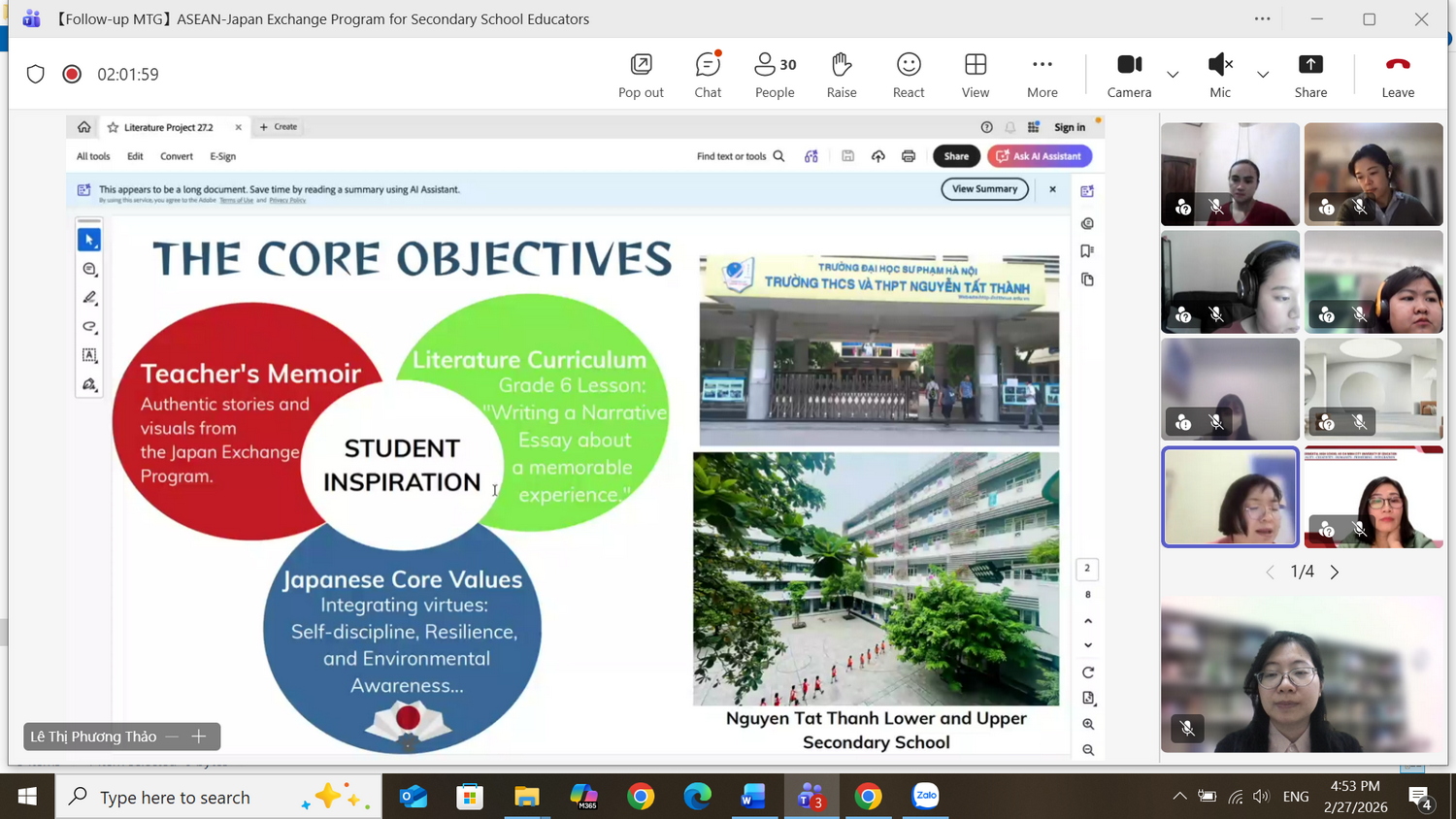Đôi hài vạn dặm: Mang trải nghiệm từ Nhật Bản đến với giờ học sáng tạo ở Trường THCS và THPT Nguyễn Tất Thành