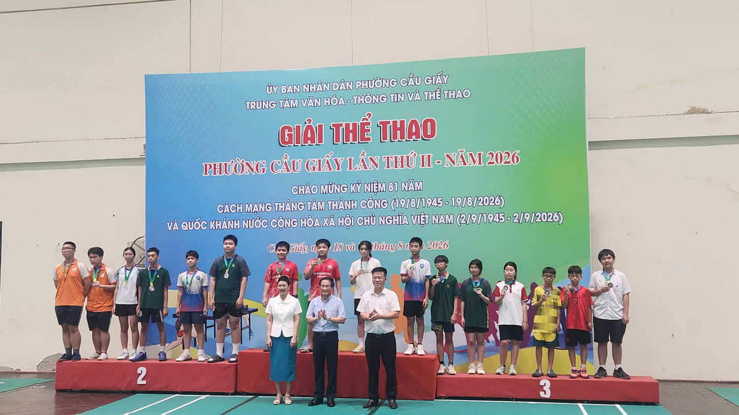 Dấu ấn rực rỡ của giáo viên và học sinh Trường Nguyễn Tất Thành trong Giải thể thao phường Cầu Giấy lần thứ II - năm 2026
