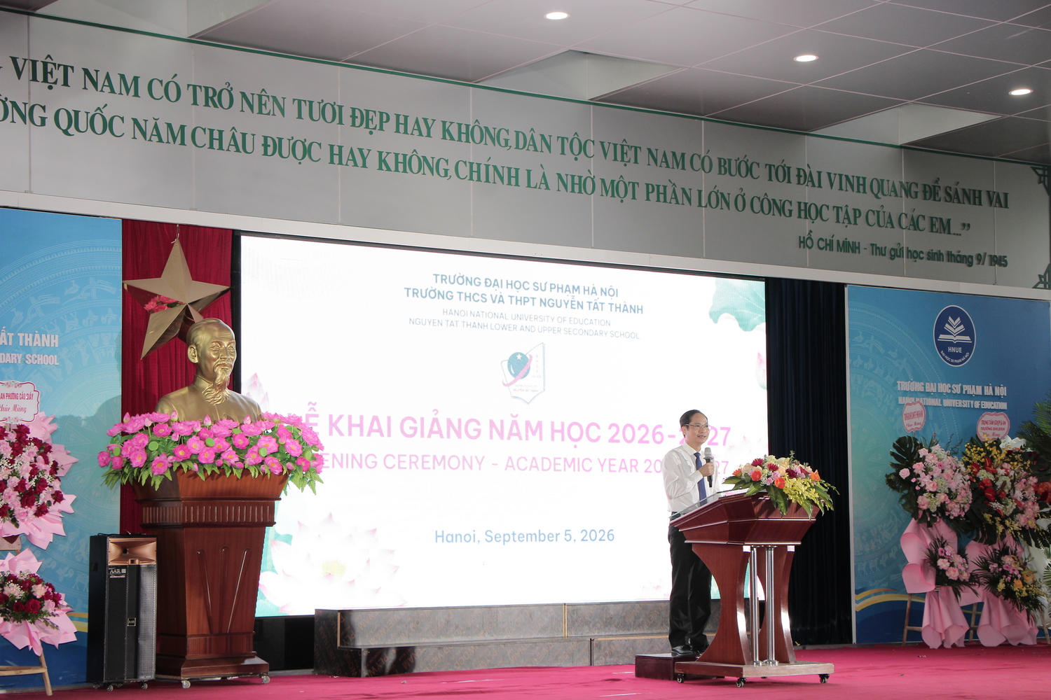 Lễ Khai giảng năm học 2026 - 2027: KHÍ THẾ MỚI, HÀNH ĐỘNG MỚI