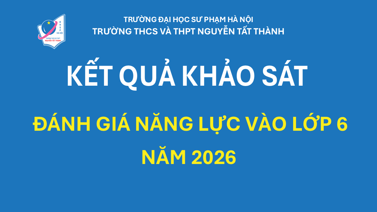 Kết quả khảo sát đánh giá năng lực vào lớp 6 năm 2026 ngày 19/04/2026
